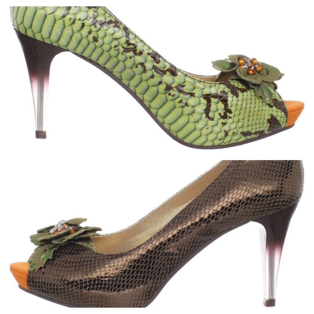 Poetic Licence Faithfully Yours Snakeskin Heels